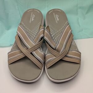 Clarks Women's Cloudsteppers Mira Isle Sandals - Tan Sz 9